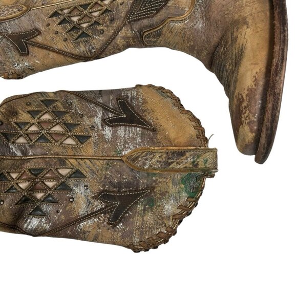 Ariat Women's Arroyo Brushed Metallic Square Toe Boots Women's Sz 6.5 B 10031431 - Picture 11 of 15